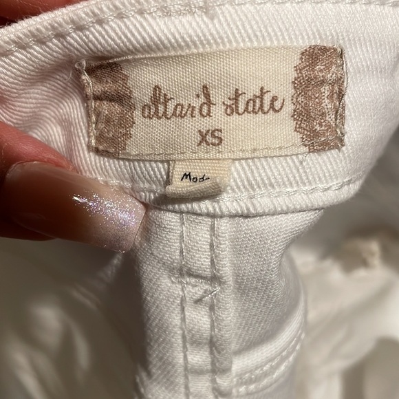 Altard State Fringe White Festival Rodeo Concert Shorts - Picture 9 of 9